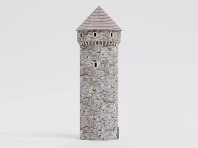 -Medieval Tower V3- 3D model