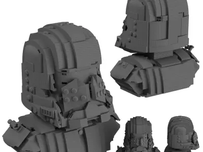 Lego - 77901 Sith Trooper Bust 3D model