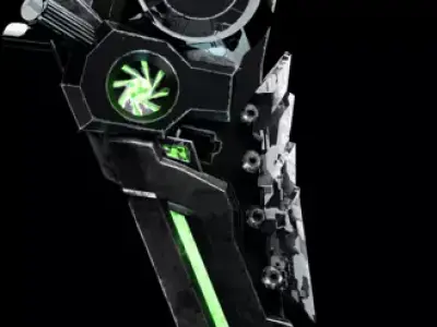 Scifi Blade Low-poly 3D model