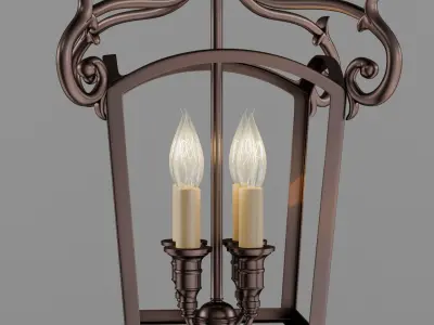 Feiss Luminary 4Lt Chandelier 3D model