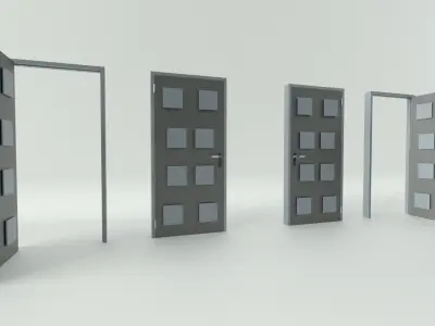 Door sets 5 3D model