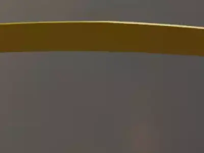 3D Gold Banner 3D model