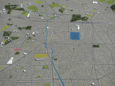 Nagpur  Low-poly 3D model