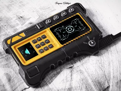 Sci-Fi Controller V7 Low-poly 3D model