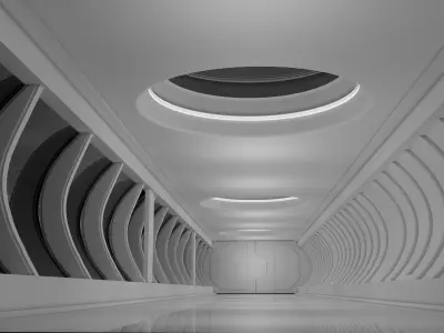 Sci Fi Interior 3D model 40