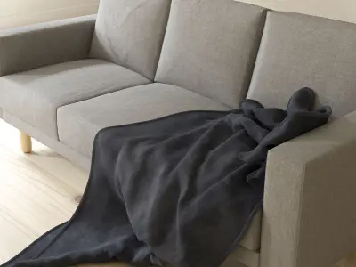 Sofa - Scandinavian style - photorealist 3D model
