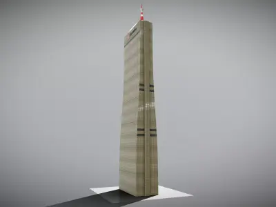 63 Building Low-poly 3D model