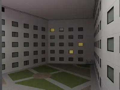 Liminal Hotel Backrooms Level 188 3D model