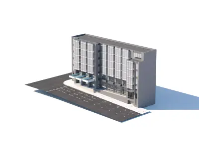 Modern Office Building 3D model