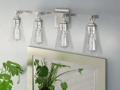 Lecompton 4 - Light Dimmable Vanity Light - 3 Colour Free 3D model