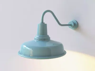 Barn Lamp WM Light Low-poly 3D model