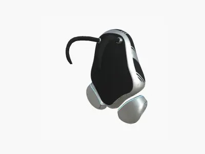 SciFi Backpack H05 Steel Bright - Fashion Character Design Low-poly 3D model