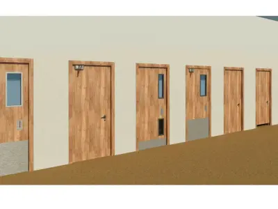 Internal Single Door 3D model