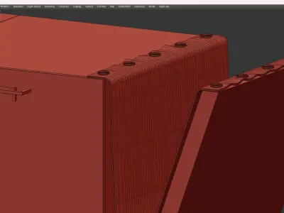 FOURMOSA SIDEBOARD Low-poly 3D model