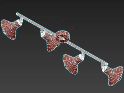 Vitaluce 5 ceiling light with three lights 3D model