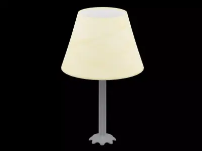 Bed Side Table Lamp Low-poly 3D model order