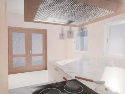 Small Kitchen 3D model