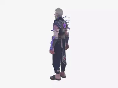 Highly Detailed Ominous Undead Shadow Priest World of  3D Model 3D model