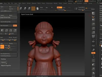 Squid Games Doll  - Red Light Green Light  3D model
