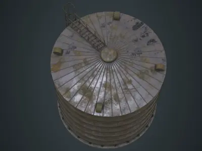 Silo 1B Low-poly 3D model