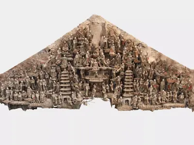 Deity Statue Sculpture24 3D model