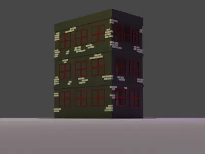 3 Floors Apartment Free low-poly 3D model