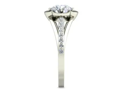 Women Ring  Render 3dm STL OBJ FBX Details 3D print model 333
