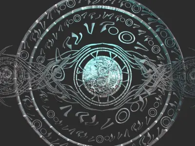 Fantasy occult crest 2  3D model