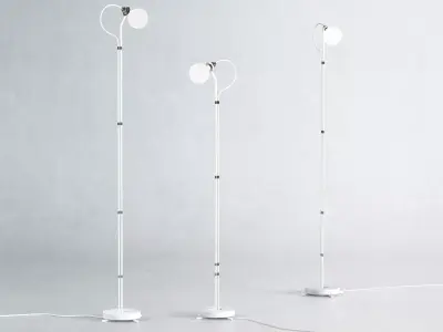 Five Floor Lamp Free 3D model