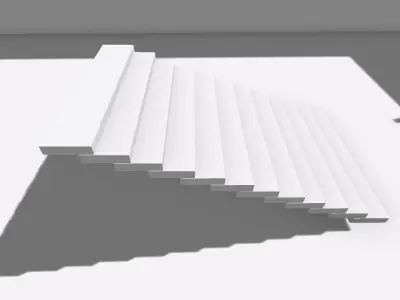 12 Steps Block stairs Free 3D model