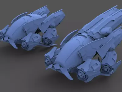 Kronis Ship version 2 versions 3D print model
