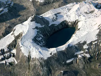 Terrain 01 PBR Low-poly 3D model