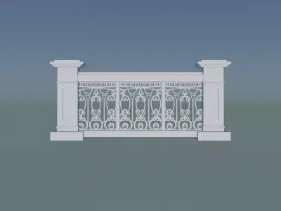 3D Concrete Balustrade 3D print model