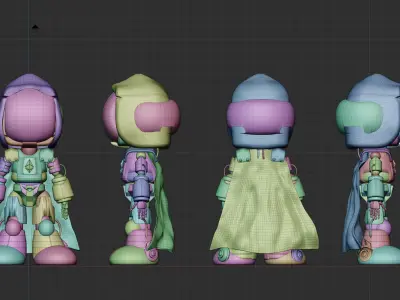 Frontman Robot Squid Game Low-poly 3D model