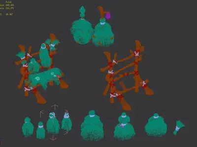 Weeds - Sun Valley Rack 01 3D model