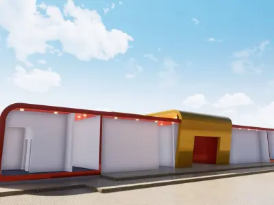 Rest Swimming Pool Building 3D model
