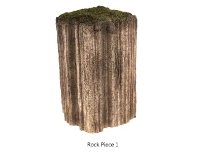 Mossy Modular Rocks Kit 3D model