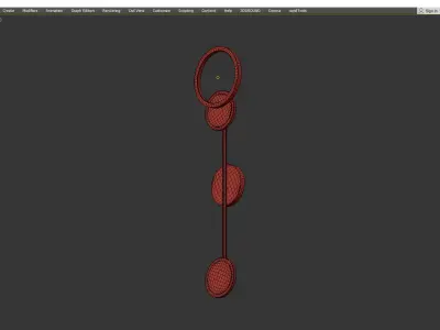 AMBER SCONCE Low-poly 3D model