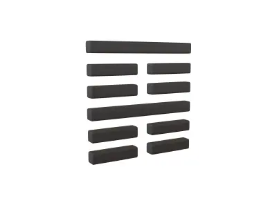 I Ching Hexagrams 52 gen v1 001 Low-poly 3D model