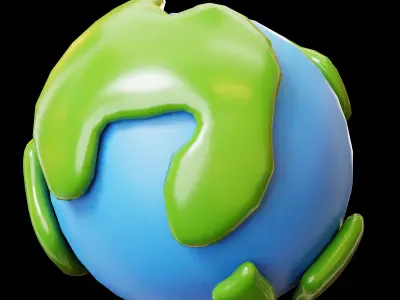 Space and planet item pack Low-poly 3D model