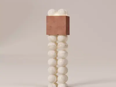 Luxury Sculptural Floor Lamp Free 3D model