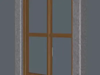 Single window 01 Free 3D model