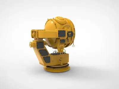 marine searchlight 3D model