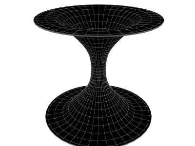 Striped Geometric Wormhole v1 001 Low-poly 3D model