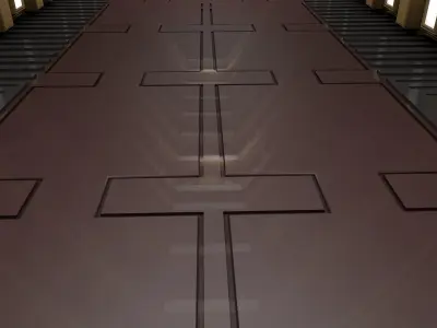 Sci fi corridor  3D model
