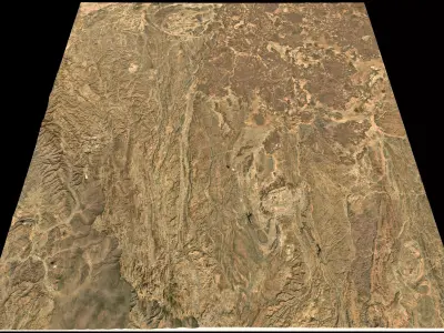 Mecca and the Red Sea coast of Saudi Arabia - tile n20 e41 3D model