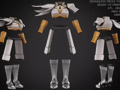 Konosuba Darkness Adamantite Armor for Cosplay 3D print model