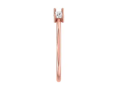 Women Open End Light Weight Band Ring 3D print model shop