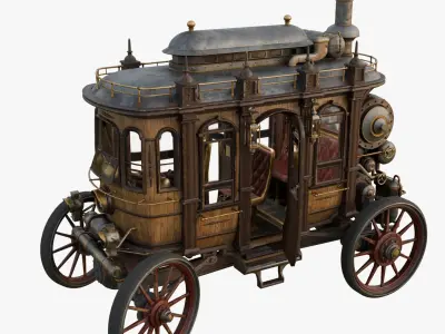  Steampunk Carriage Vehicle 