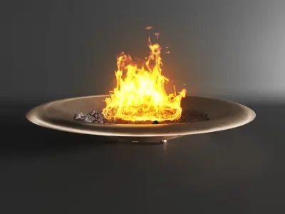 Firebowl bronze by Firefeatures 3D model